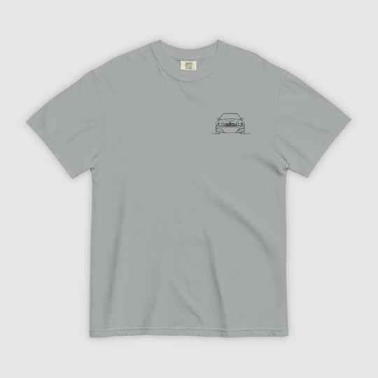 BMW E46 M3 CSL EMBROIDERED LINE ART T-SHIRT