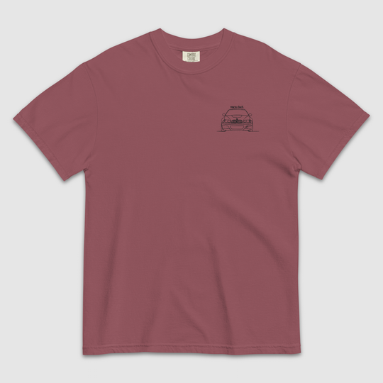 BMW E46 M3 CSL EMBROIDERED LINE ART T-SHIRT