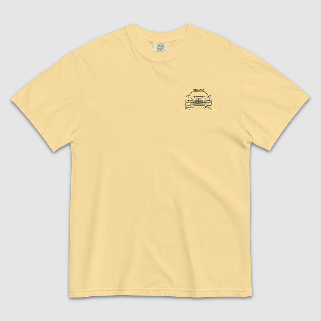 BMW E46 M3 CSL EMBROIDERED LINE ART T-SHIRT