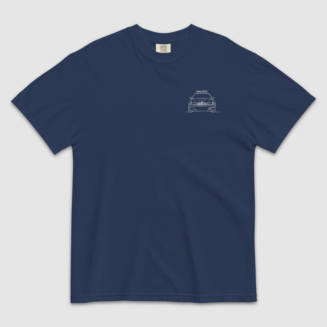 BMW E46 M3 CSL EMBROIDERED LINE ART T-SHIRT