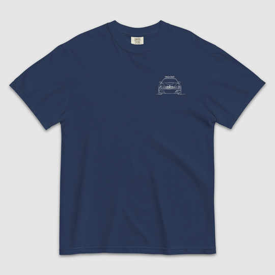 BMW E46 M3 CSL EMBROIDERED LINE ART T-SHIRT