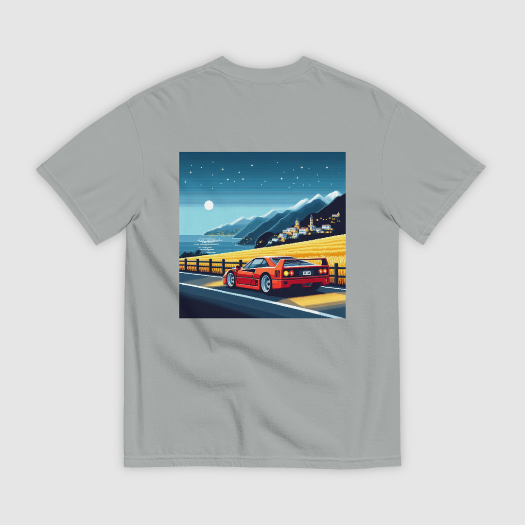 F40 IN ITALY PIXEL ART T-SHIRT