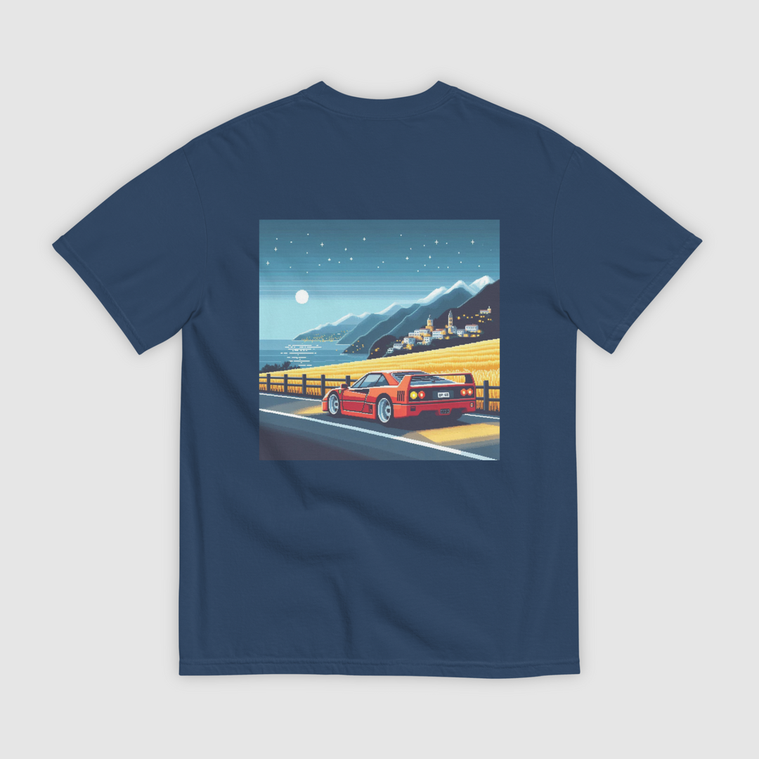 F40 IN ITALY PIXEL ART T-SHIRT