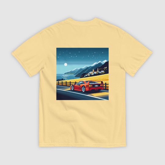 F40 IN ITALY PIXEL ART T-SHIRT