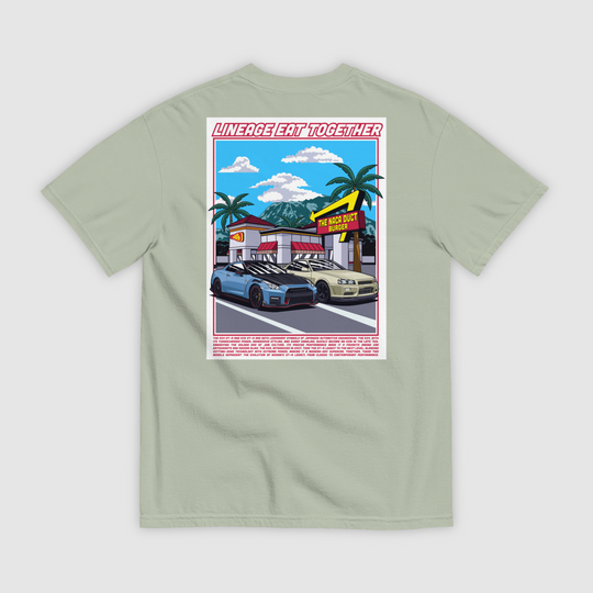 R34 & R35 GT-R - LINEAGE EAT TOGETHER - T-SHIRT