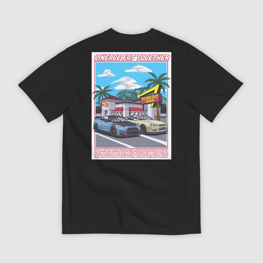 R34 & R35 GT-R - LINEAGE EAT TOGETHER - T-SHIRT