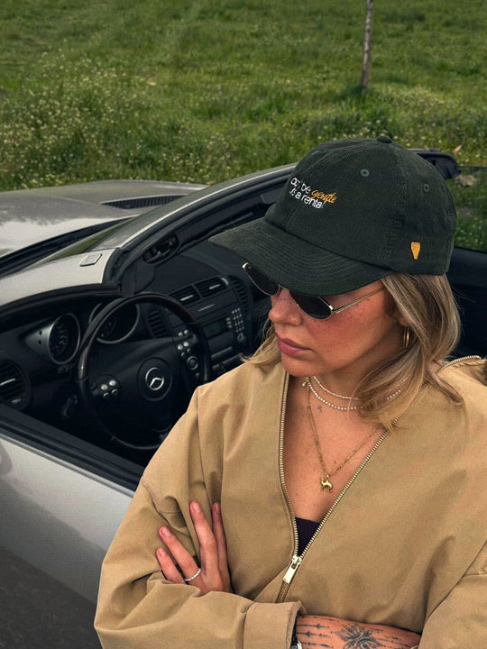 DON'T BE GENTLE IT'S A RENTAL CORDUROY CAP