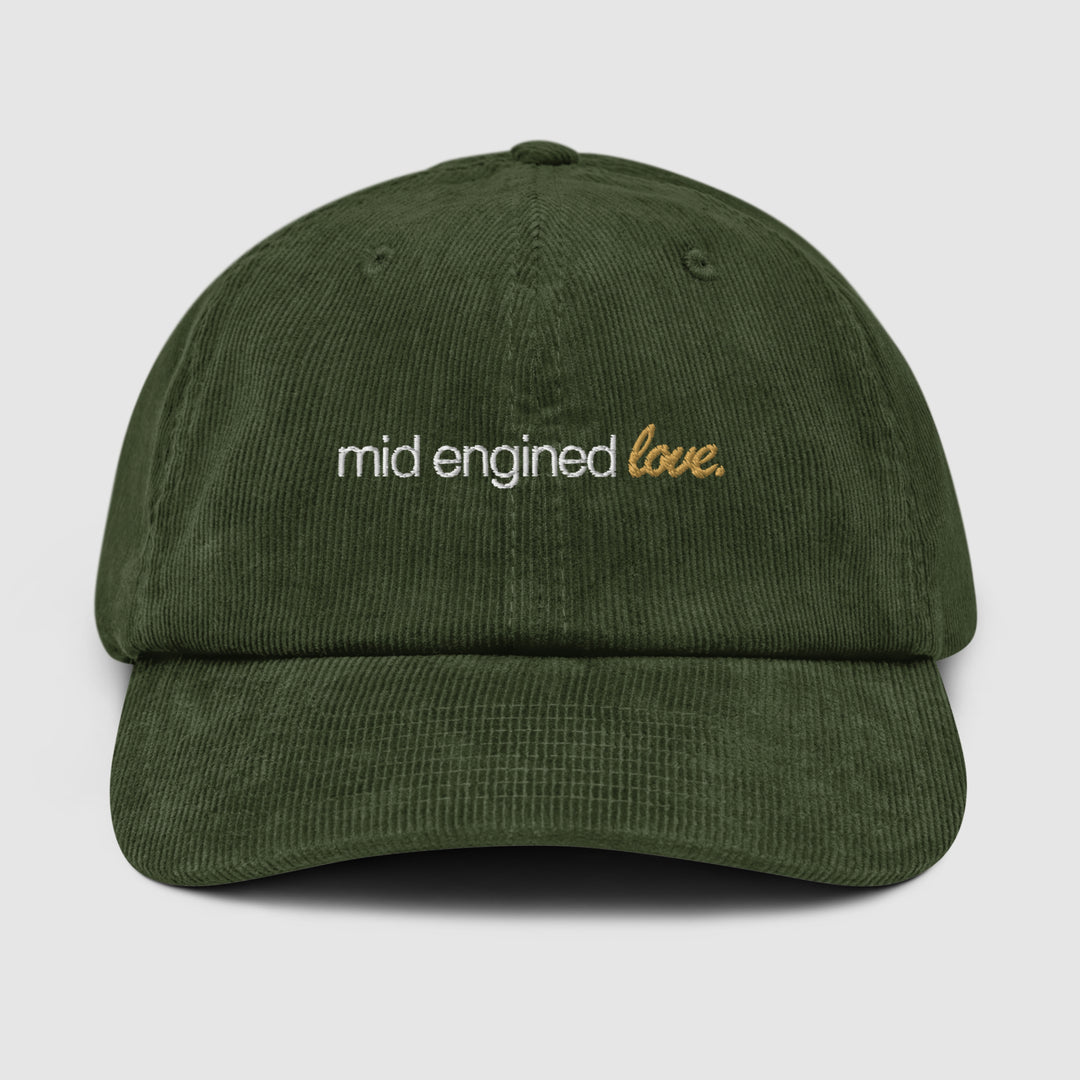 MID ENGINED LOVE CORDUROY CAP