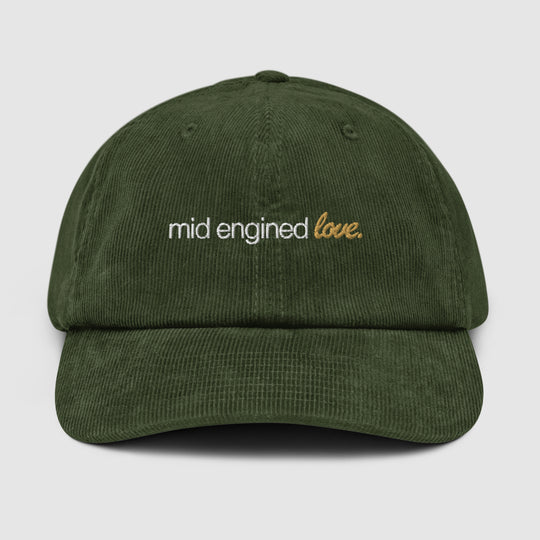 MID ENGINED LOVE CORDUROY CAP