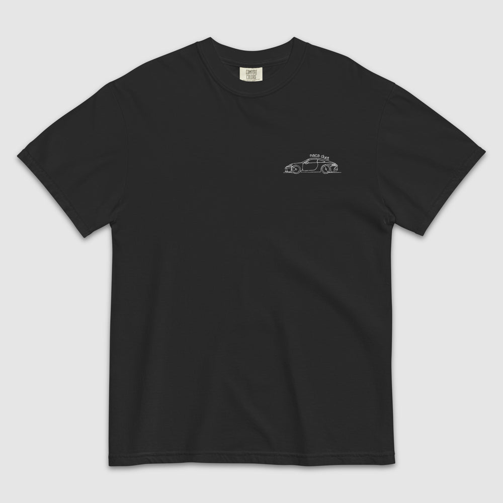 911 GT3 TOURING EMBROIDERED LINE ART T-SHIRT