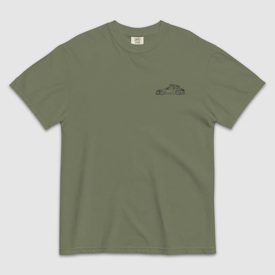 911 GT3 TOURING EMBROIDERED LINE ART T-SHIRT