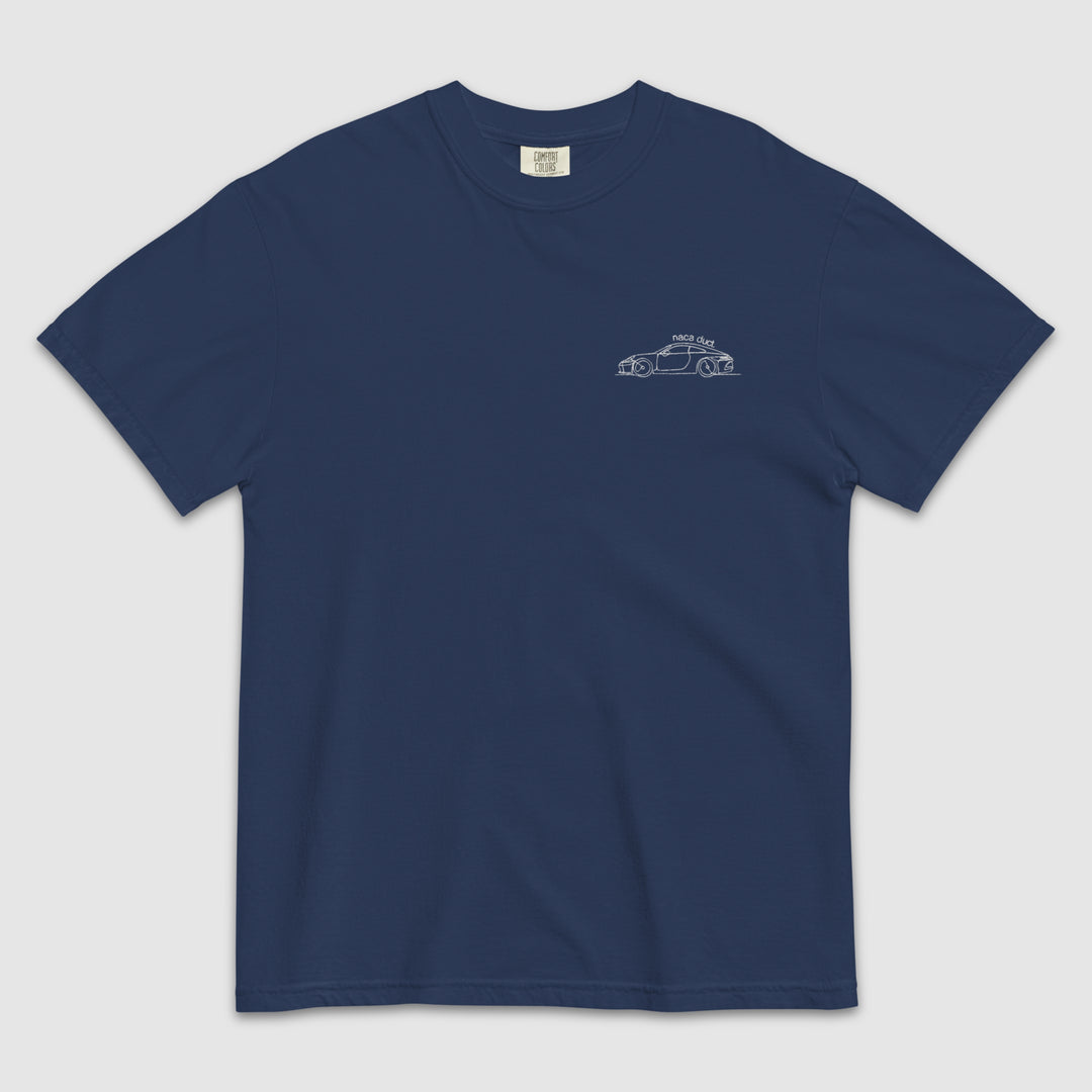 911 GT3 TOURING EMBROIDERED LINE ART T-SHIRT