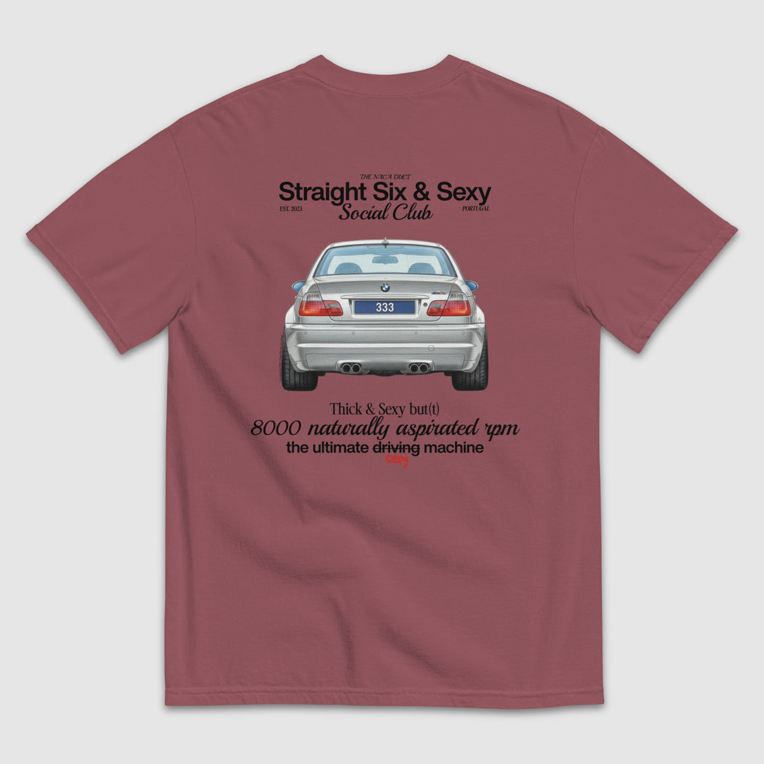 STRAIGHT SIX & SEXY SOCIAL CLUB E46 M3 T-SHIRT