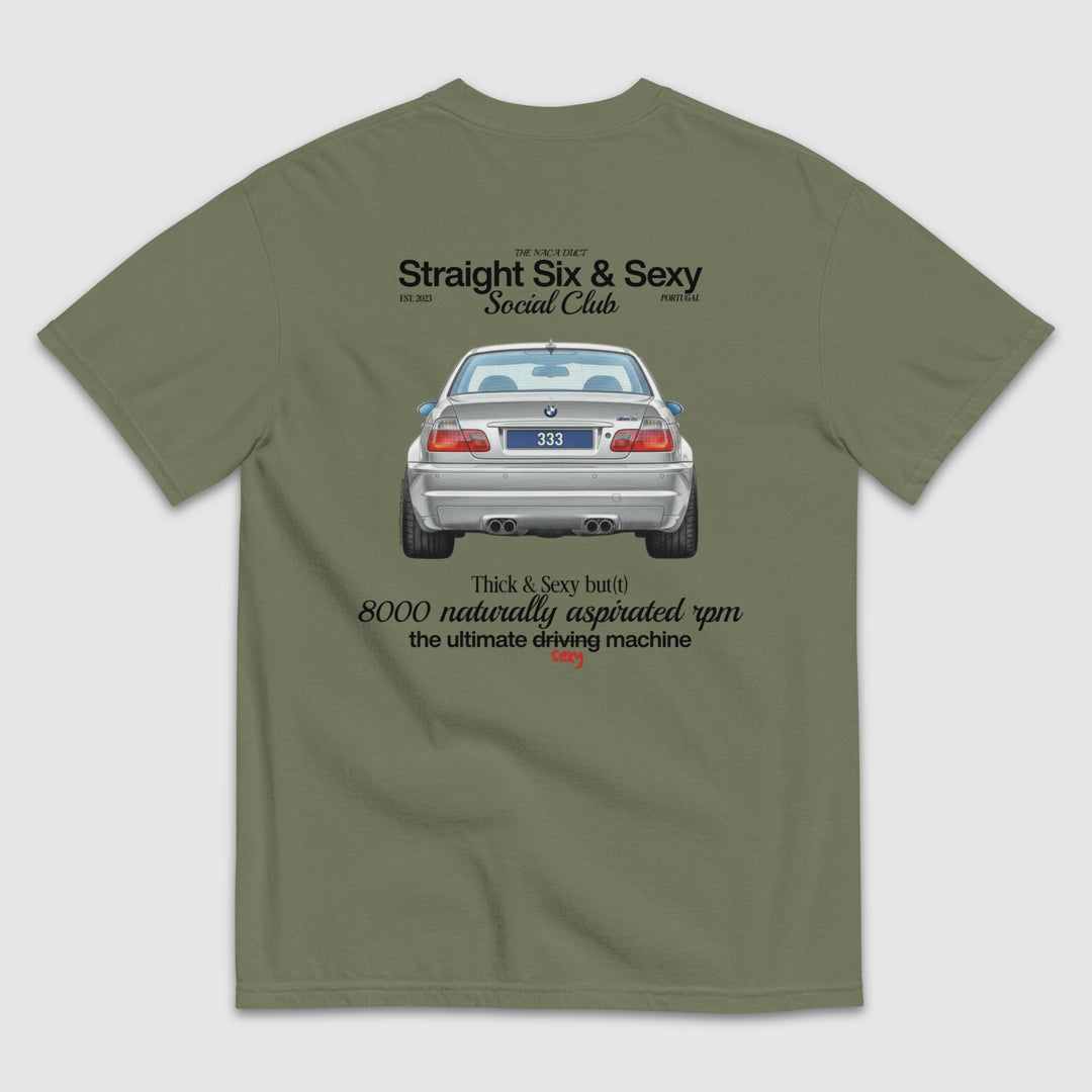 STRAIGHT SIX & SEXY SOCIAL CLUB E46 M3 T-SHIRT