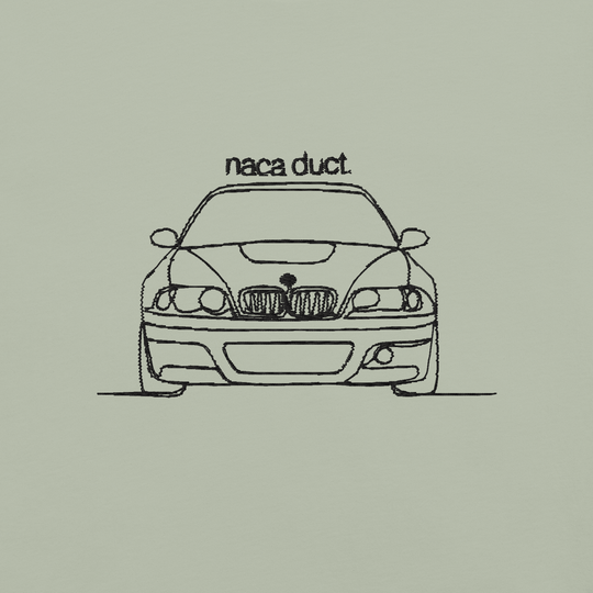 BMW E46 M3 CSL EMBROIDERED LINE ART T-SHIRT