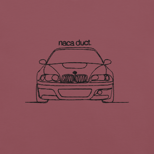 BMW E46 M3 CSL EMBROIDERED LINE ART T-SHIRT