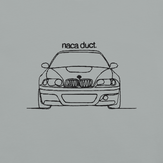 BMW E46 M3 CSL EMBROIDERED LINE ART T-SHIRT